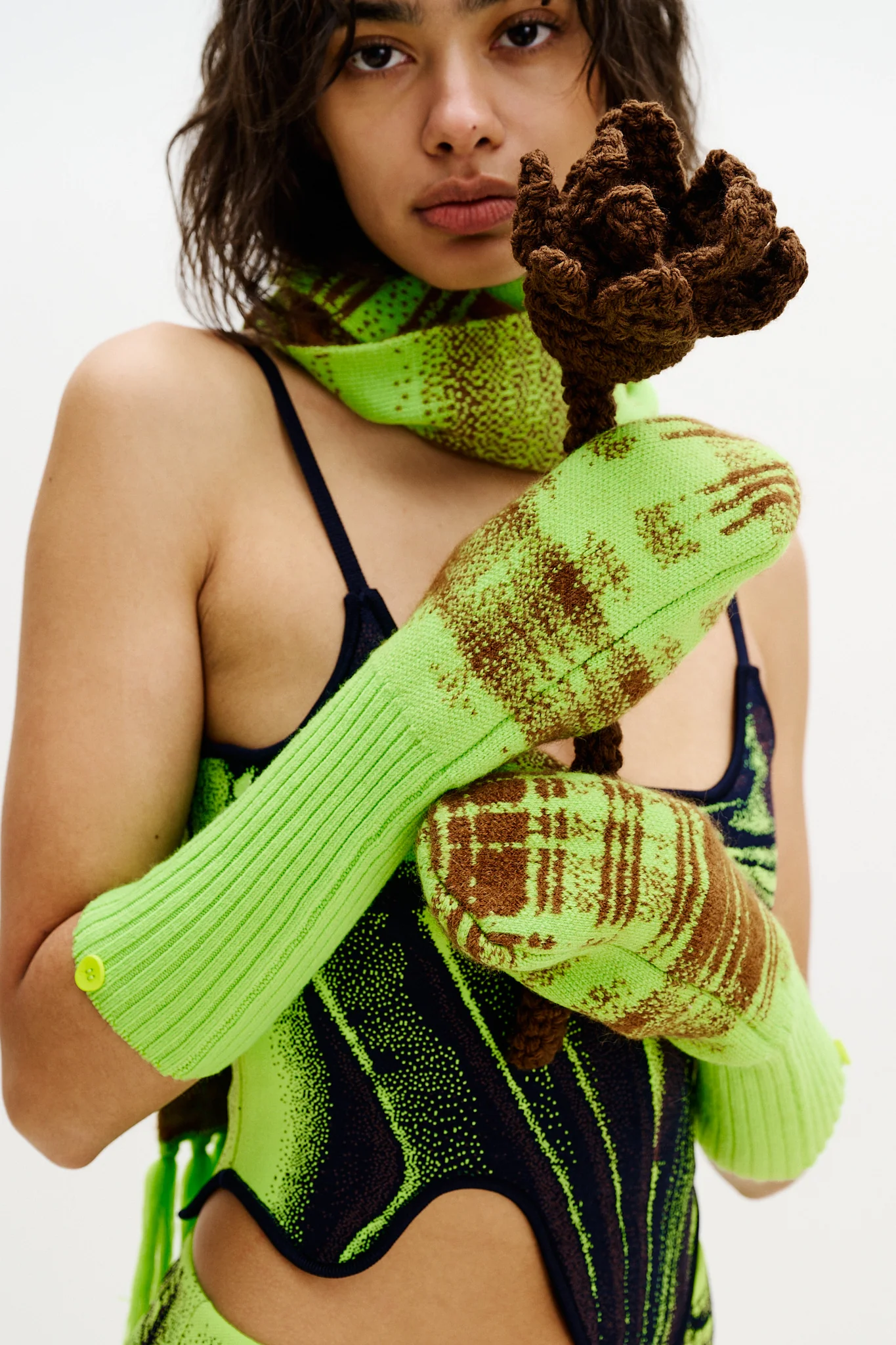 CLOVER MERINO WOOL GLOVES - Image 4
