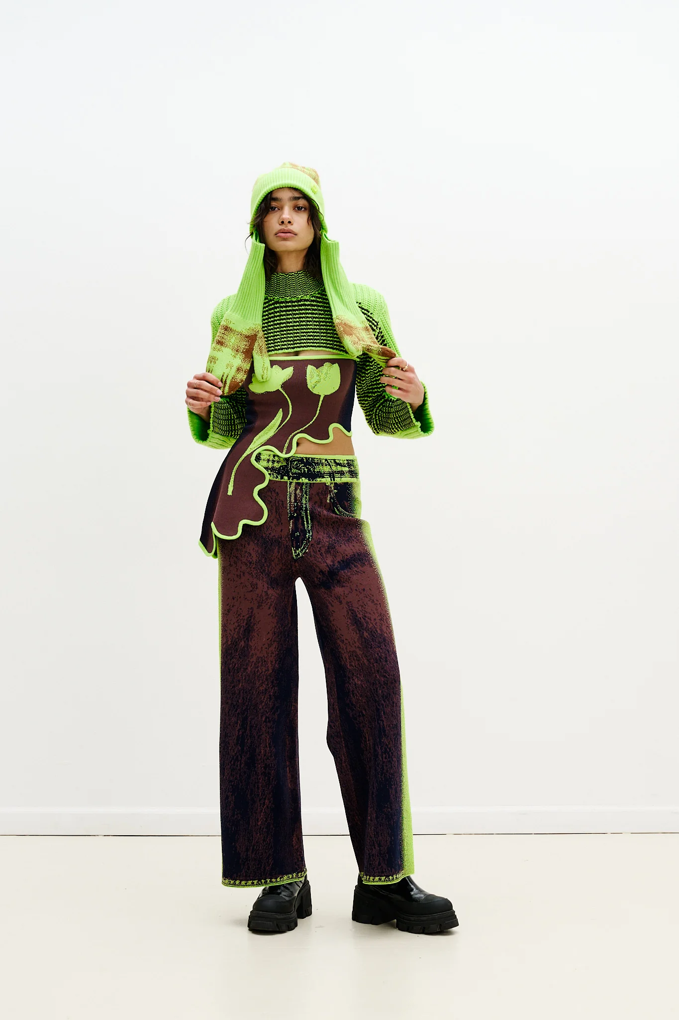 CLOVER MERINO WOOL GLOVES - Image 5