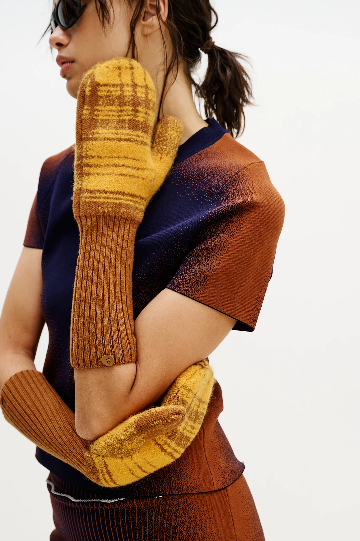 CLOVER MERINO WOOL GLOVES - Image 3