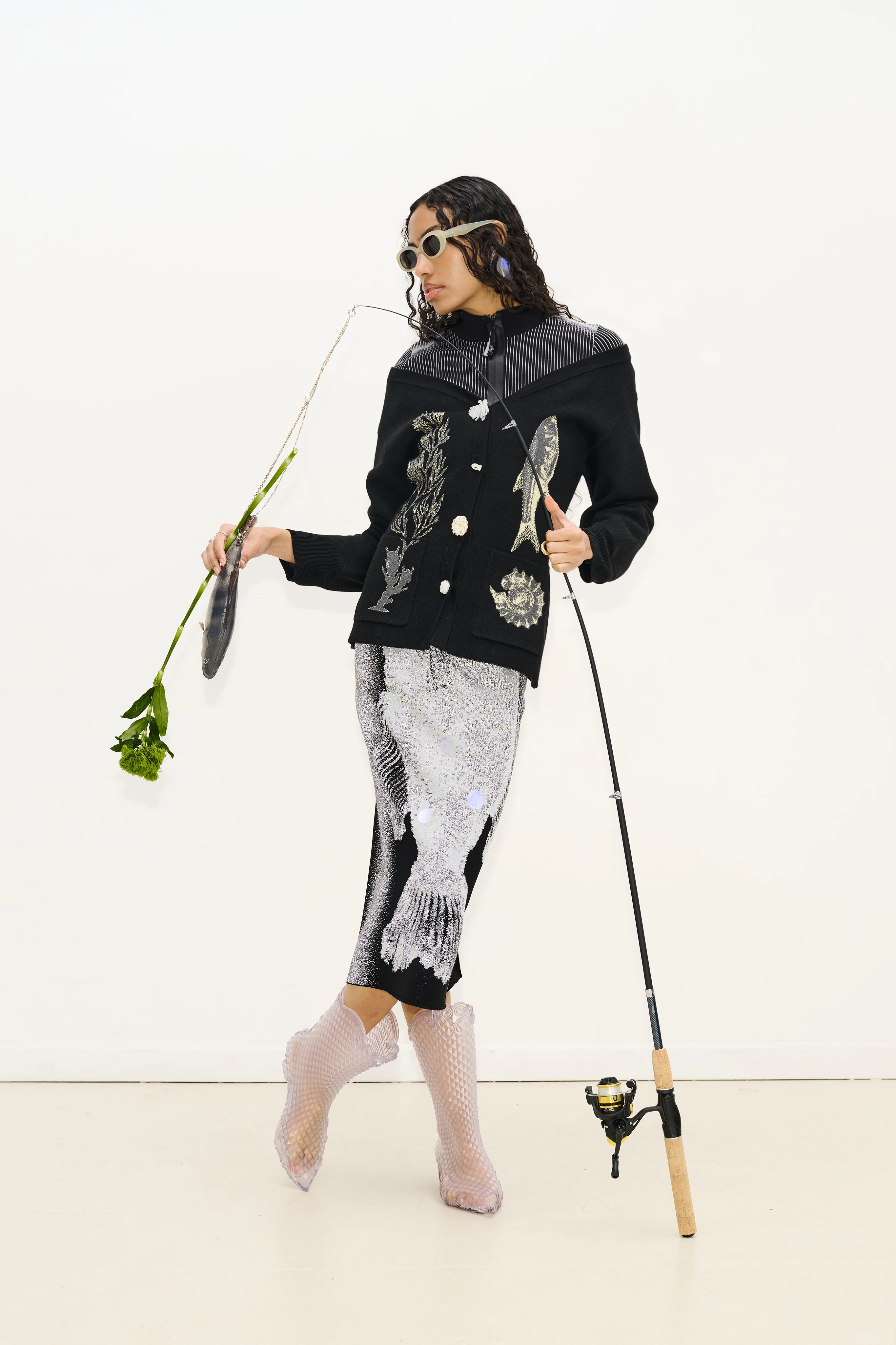 COLEY FLASHLIGHT REFLECTIVE MIDI SKIRT - Image 7