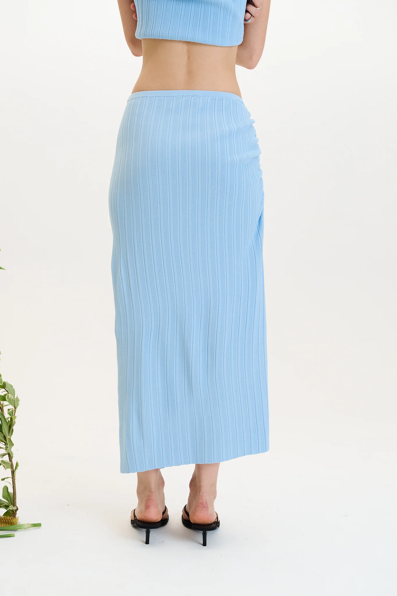 HAZEL RIB MIDI SKIRT - Image 6