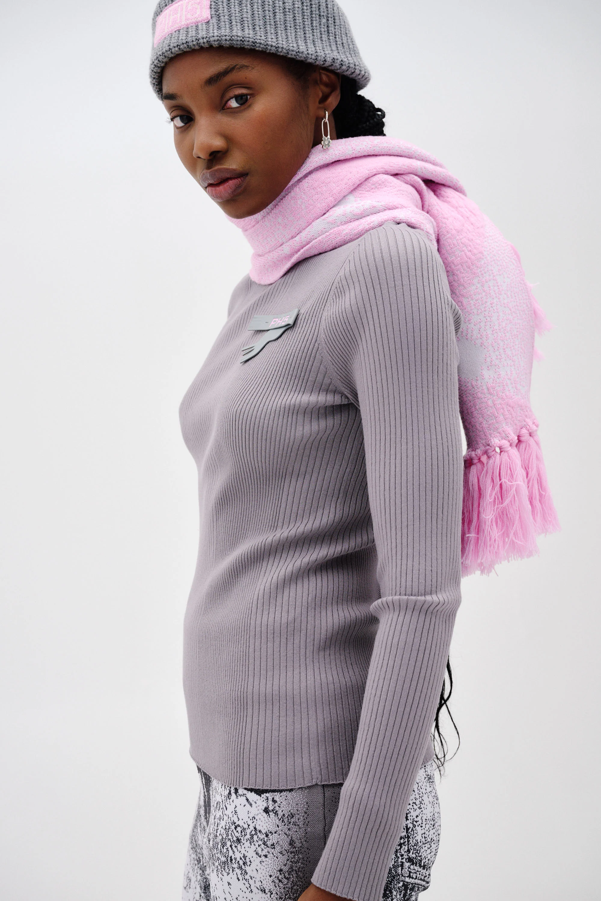 MIGUEL MERINO WOOL PLAID SCARF - Image 3