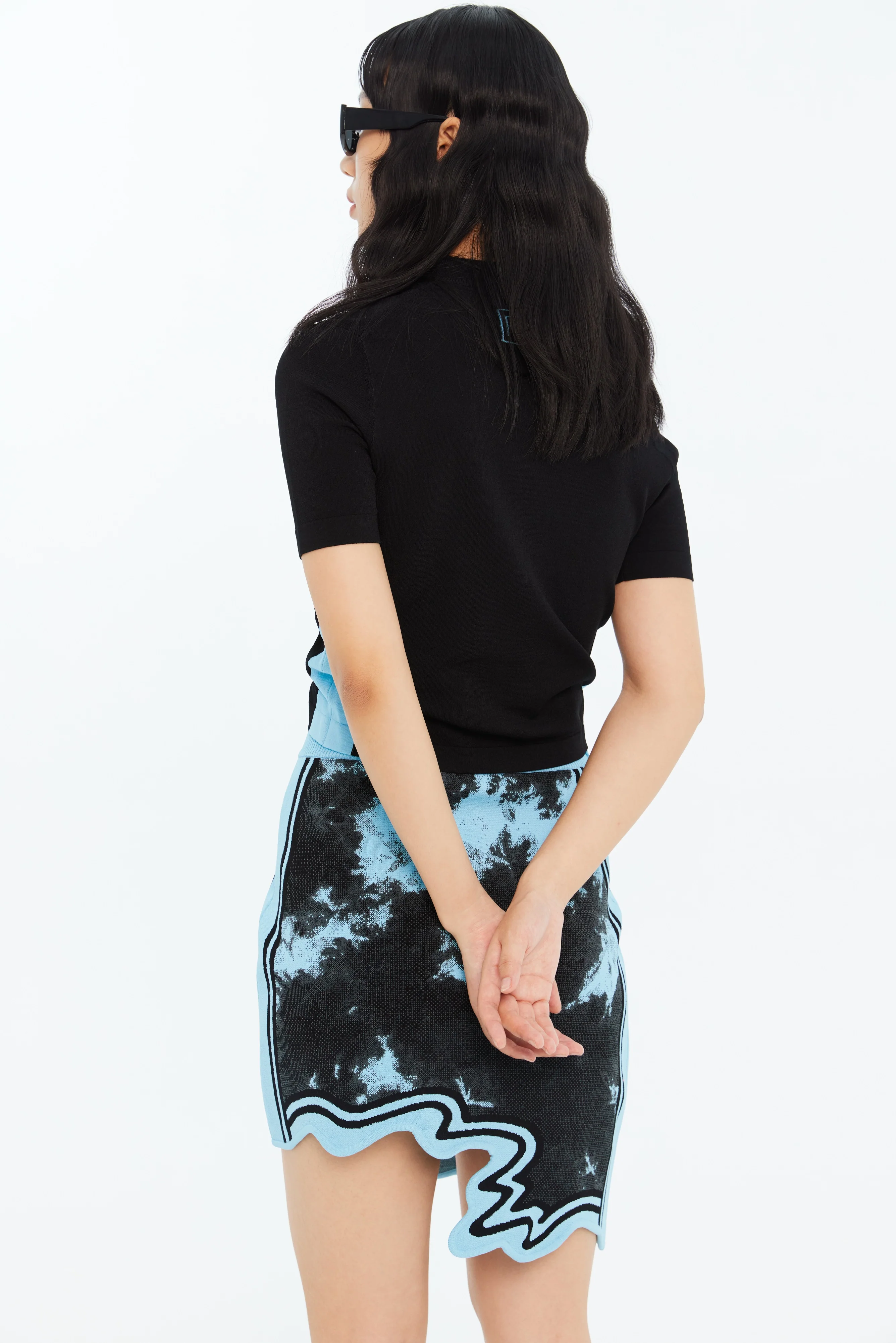 SALEM ECO "TIE DYE" WAVY MINI SKIRT - Image 4