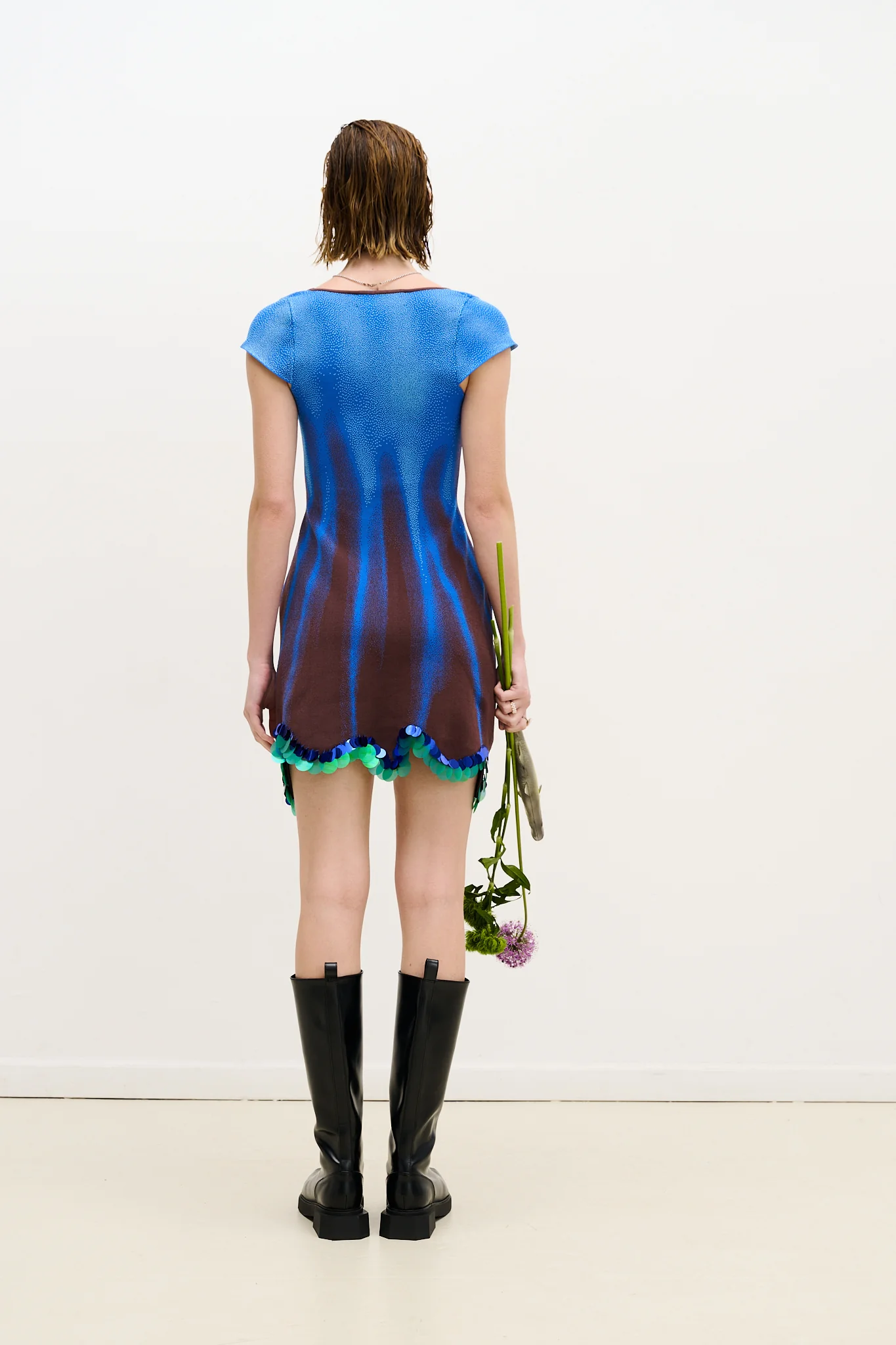 TINA MINI DRESS WITH SEQUINS - Image 4